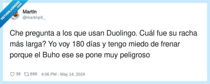 peligroso,duolingo,frenar,racha