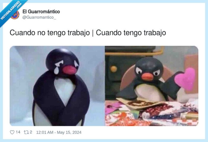 trabajo,tener pingu