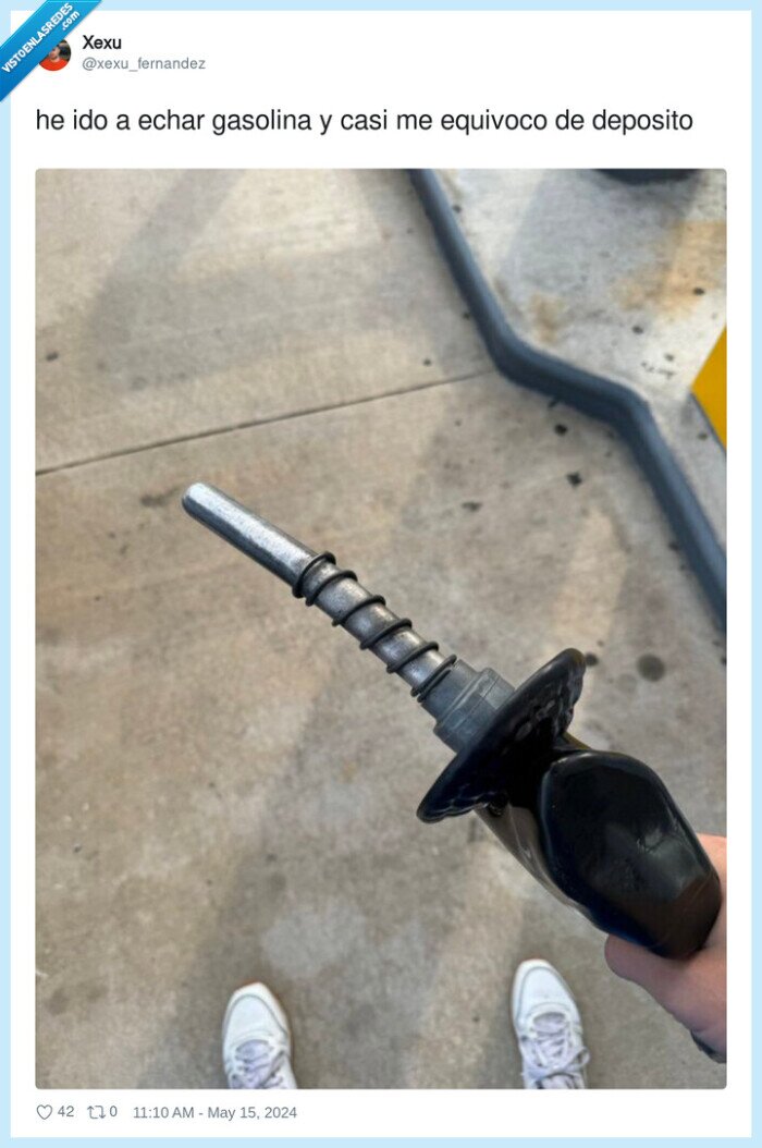 gasolina,equivocarse,deposito,echar