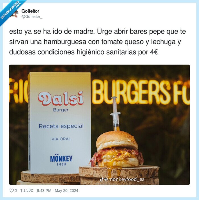 hamburguesa,condiciones sanitarias,higiénico,dalsy,dalsi