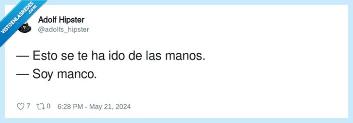 manos,manco,irse de las manos
