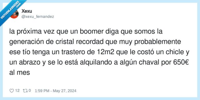 1585473 - Qué fácil es llegar a primero de mes siendo boomer, por @xexu_fernandez