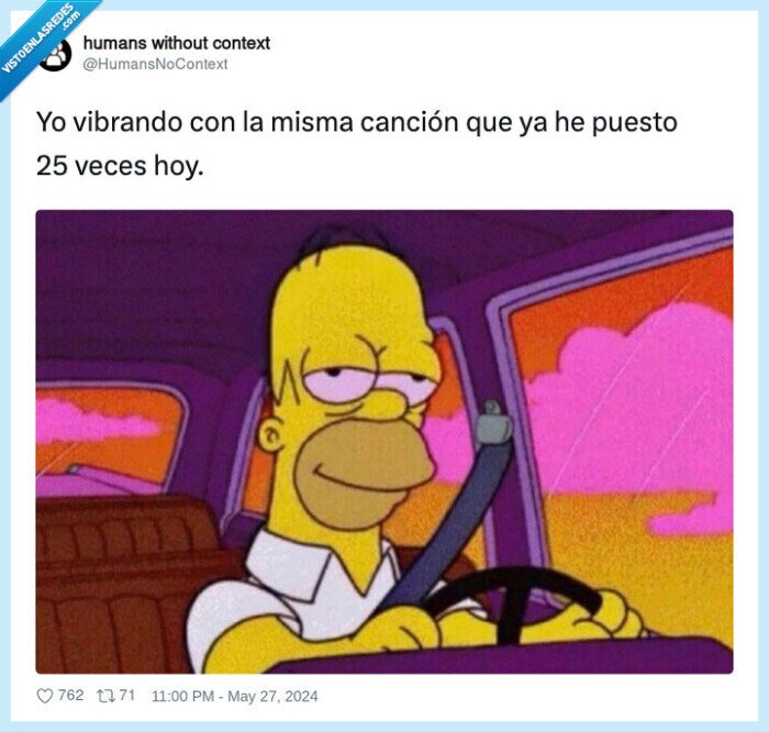 disfrutar,cancion,repetida,homer simpson