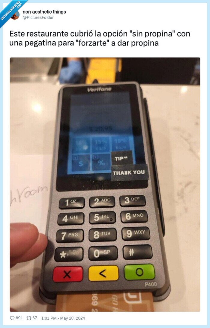 restaurante,cobrar,propina,tapar