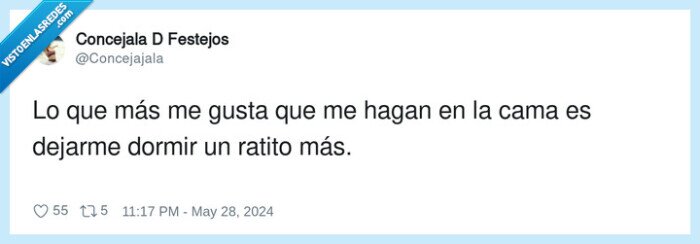 dejarme,dormir,ratito,gustar