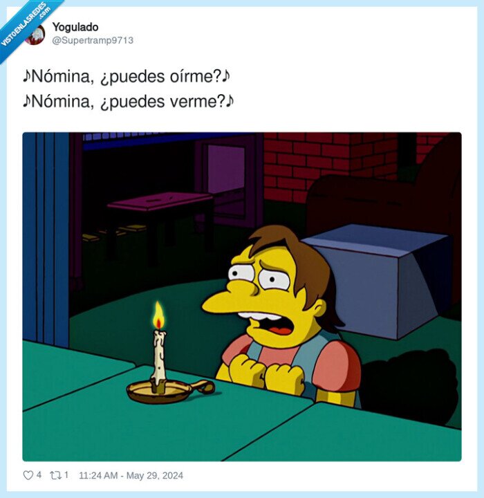 nomina,fin de mes,nelson,simpson
