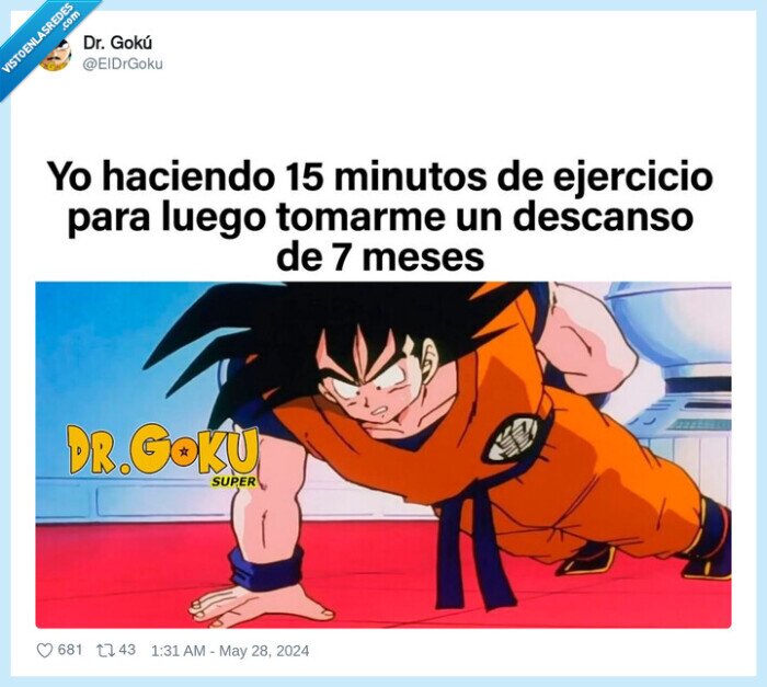 ejercicio,son goku,flexiones