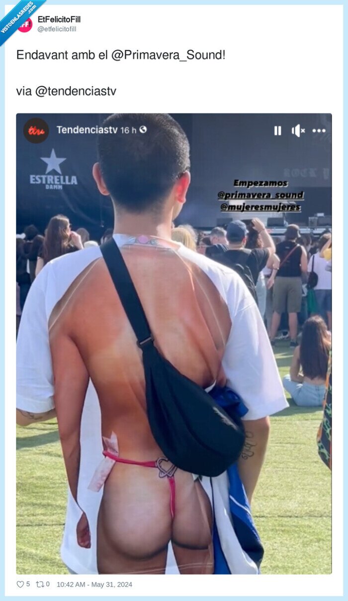 primavera sound,camiseta,culo,desnudo