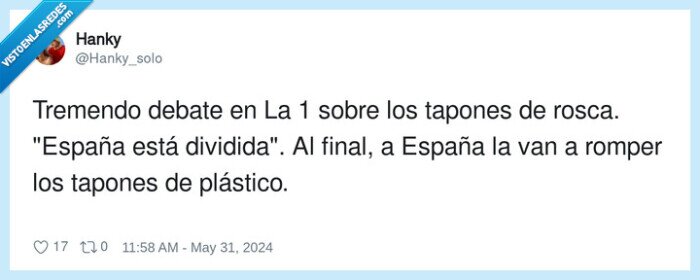 plástico,dividida,tremendo,tapones,españa,debate