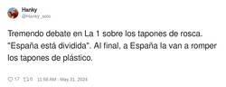 Enlace a España está dividida, por @Hanky_solo