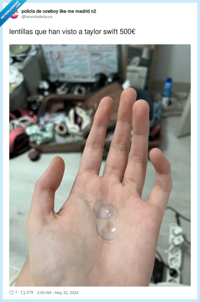 lentillas,taylor swift,500€,concierto