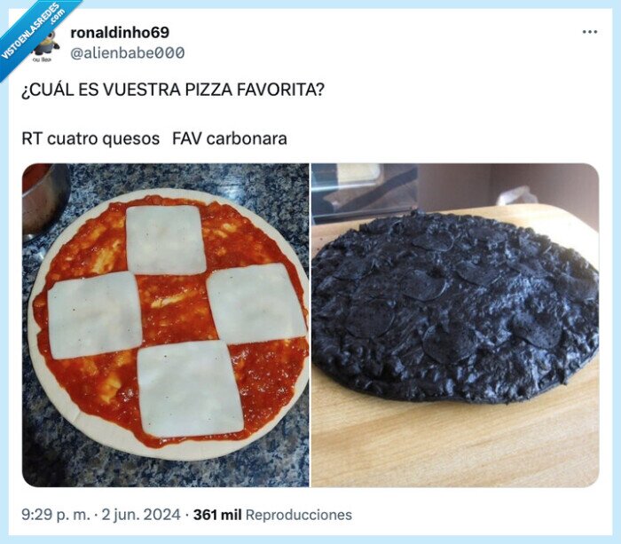 carbonara,favorita,pizza,cuatro quesos