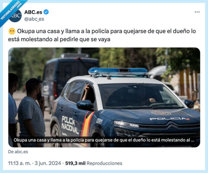 molestando,policía,quejarse,dueños,okupa