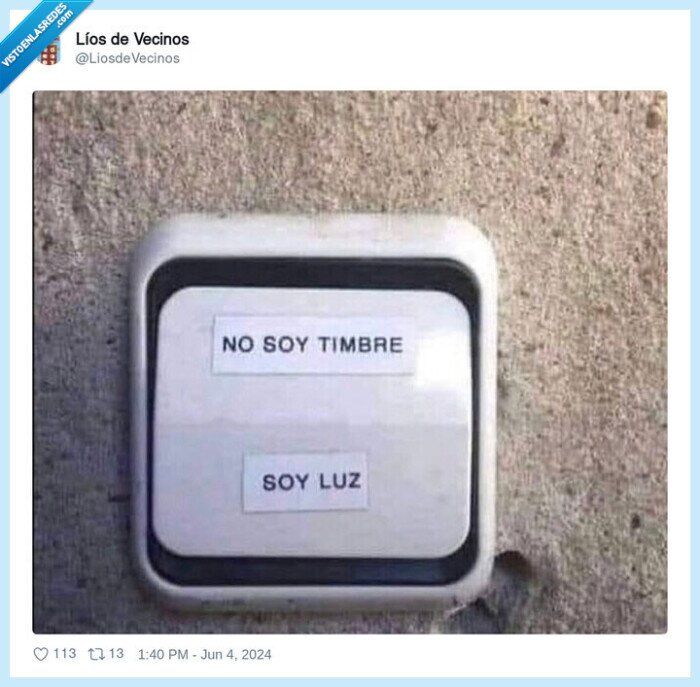 timbre,luz,no soy