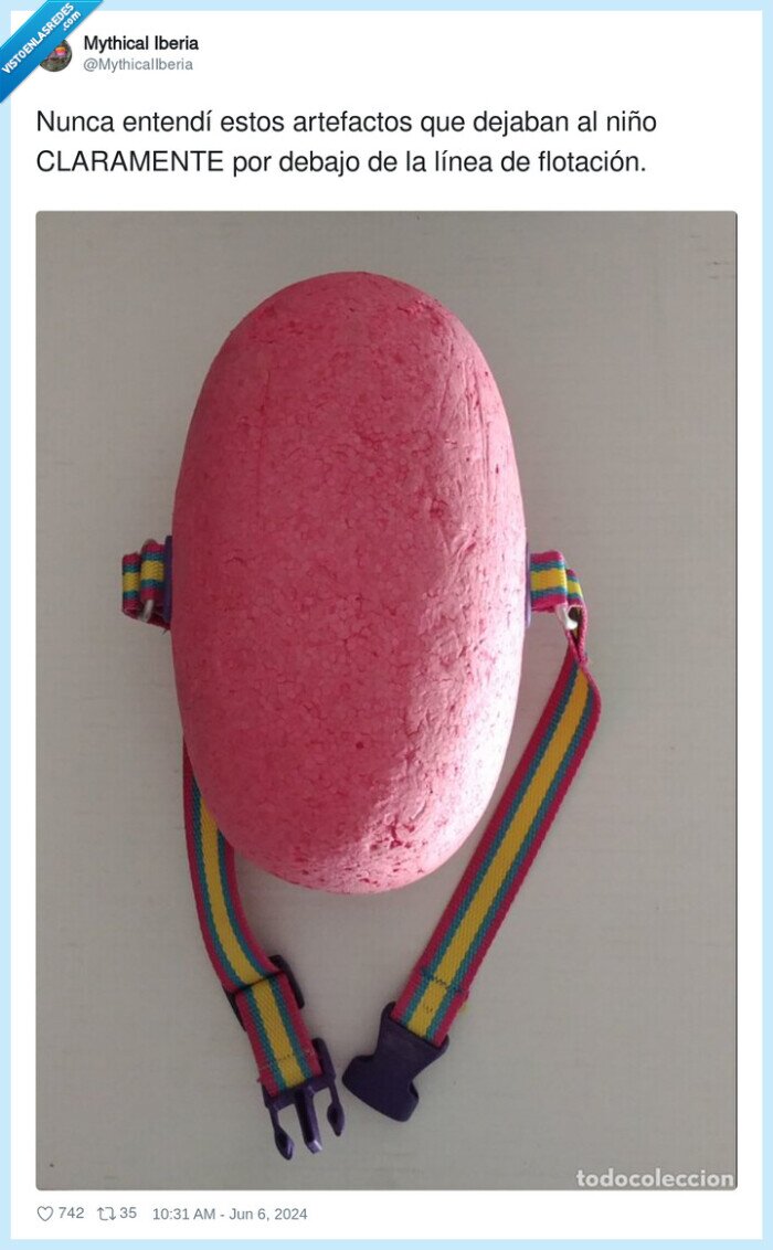 artefactos,burbujita,flotación,nadar