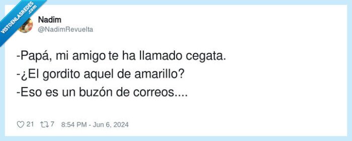 amarillo,gordito,buzón de correos,cegata
