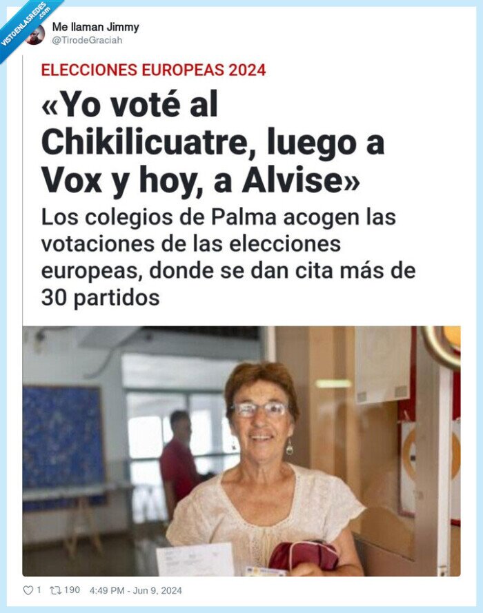 elecciones,vox,alvise,votar,chikilicuatre