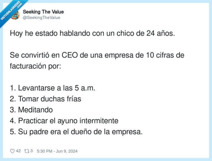 intermitente,facturación,niño de papá,convertirse,practicar,meditar,joven