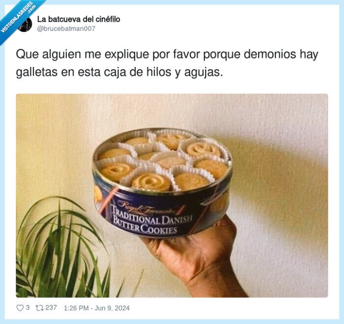 butter cookies,galletas,hilos de coser,agujas