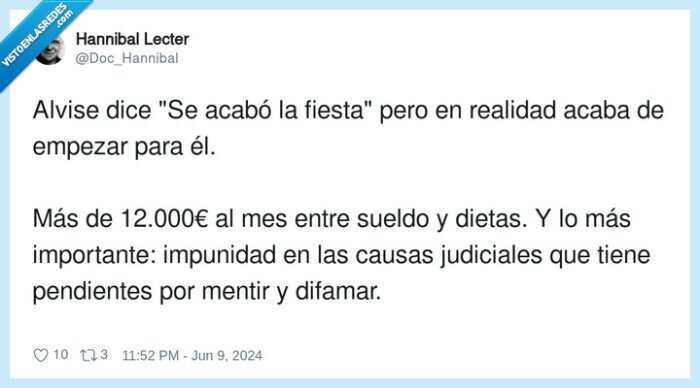alvise,sueldo,elecciones,impunidad,12000€