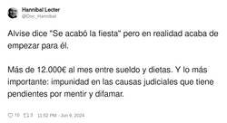 Enlace a Alvise no es tonto, no, por @Doc_Hannibal