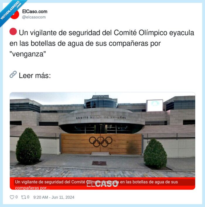 compañeras,seguridad,comite olímpico,vigilante,botellas,venganza