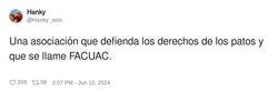 Enlace a La FACUAC, por @Hanky_solo