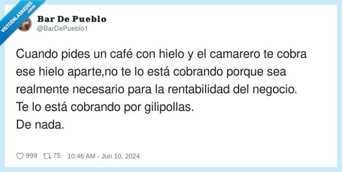 rentabilidad,hielo,cobrar,bar