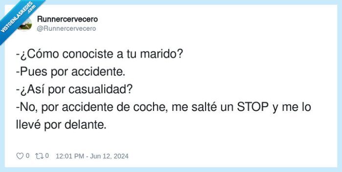 casualidad,conocer,accidente,stop,marido