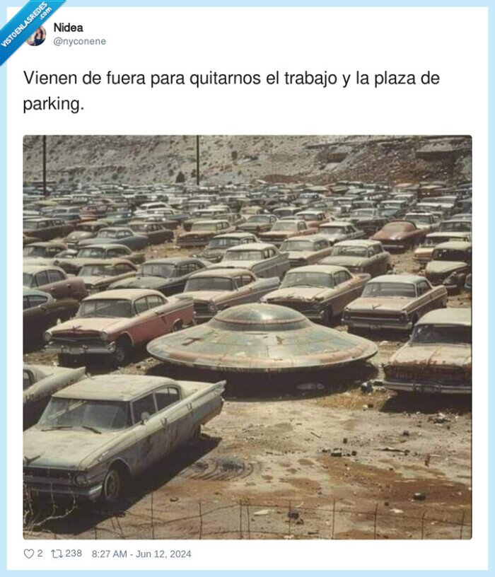 ovnis,trabajo,parking,quitar,fuera,plaza