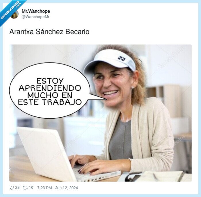 arantxa sánchez vicario,becario,tenista,chistaco