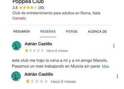 Enlace a Esta review de un club de citas te hará ver el retraso que se gasta alguna gente, en especial Manolo