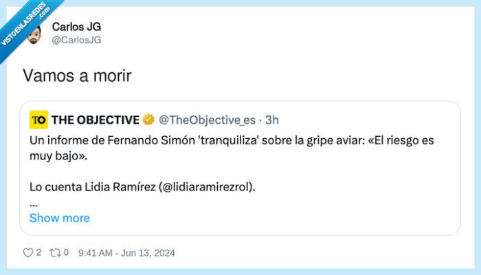 morir,gripe aviar,riesgo,fernando simon