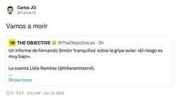 Enlace a Definitivamente si lo dice este personaje, vamos a morir, por @CarlosJG