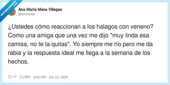 reaccionar,respuesta,camisa,halagos,veneno