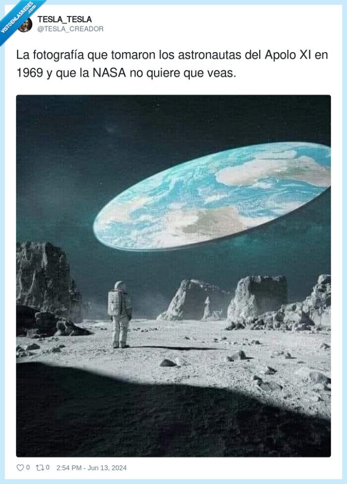 fotografía,astronautas,terraplanistas,plana,tierra,apolo xi,1969