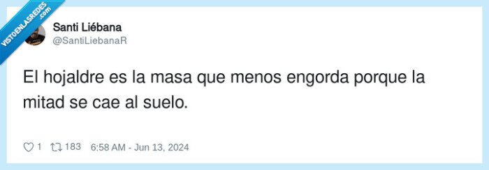 hojaldre,engordar,carse,menos,mitad,suelo