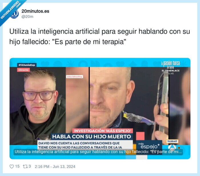 inteligencia artificial,fallecido,hablar,ia,terapia