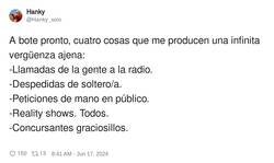 Enlace a Cosas que producen vergüenza ajena