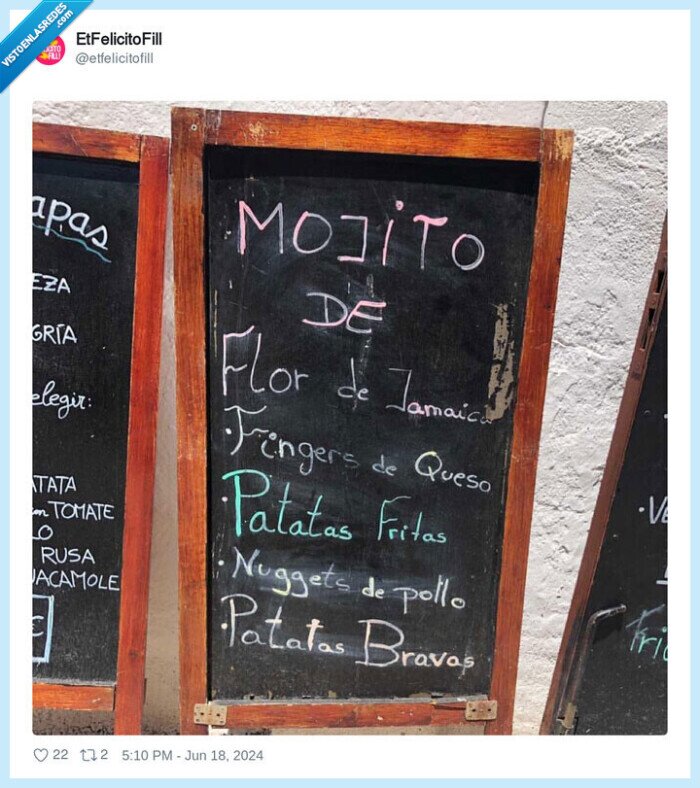 mojito,gustos,sabores,fingers,nuggets