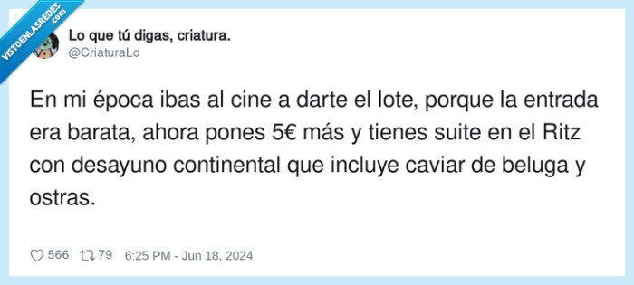 continental,desayuno,cine,caro,entrada,barato