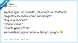Enlace a LinkedIn mucho mejor que Tinder, por @Vis_ti_ma