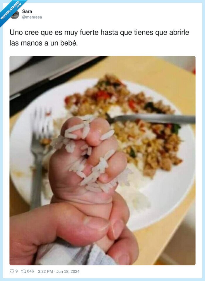 abrir,fuerte,manos,bebé