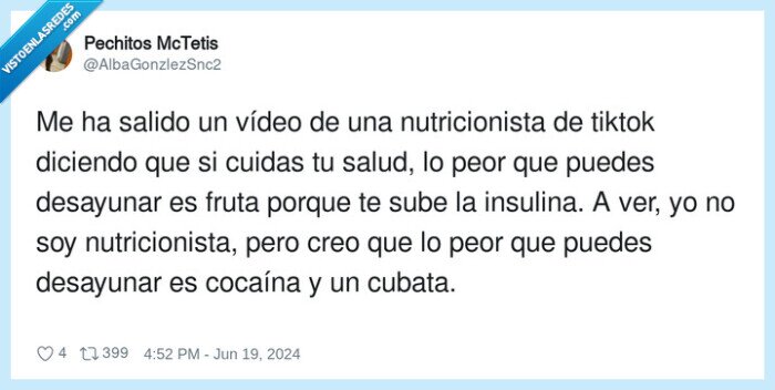 nutricionista,desayunar,coca,fruta,insulina