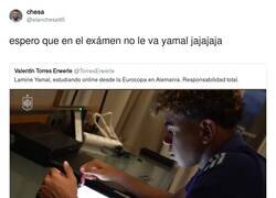 Enlace a Ojalá le vaya bien, porque si le va mal capaz no lo van a yamal más para los siguientes partidos