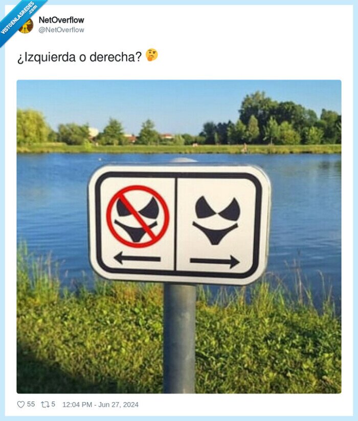 izquierda,derecha,señal,topless