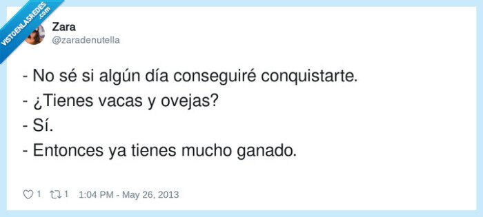 conquistar,conseguir,vavas,ovejas,ganado