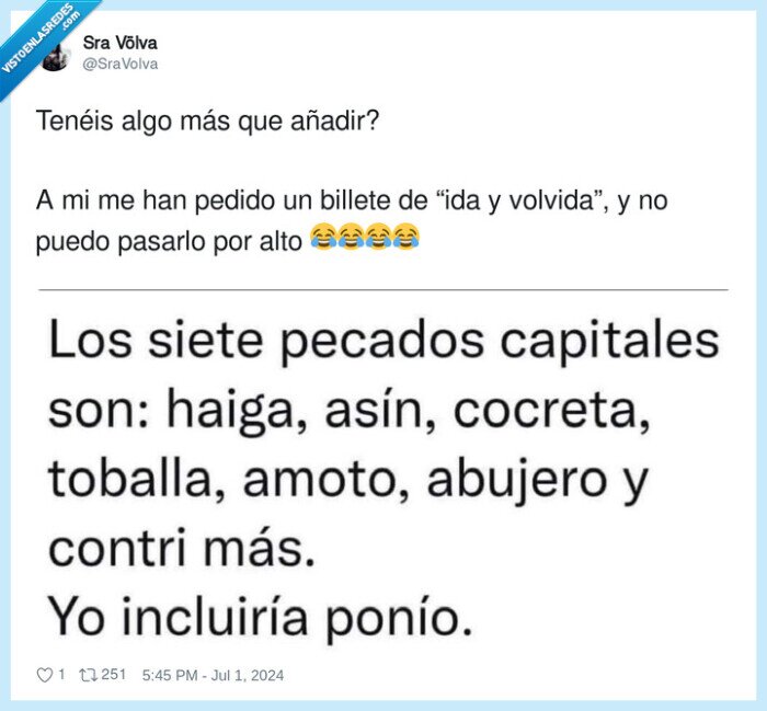 pecados capitales,palabras,rae