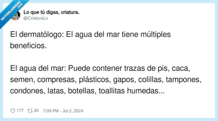 dermatólogo,plásticos,agua del mar,beneficios,compresas,toallitas