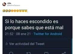 Enlace a A escondidas no cuentan para el pajaporte, por @MedinaRabasco